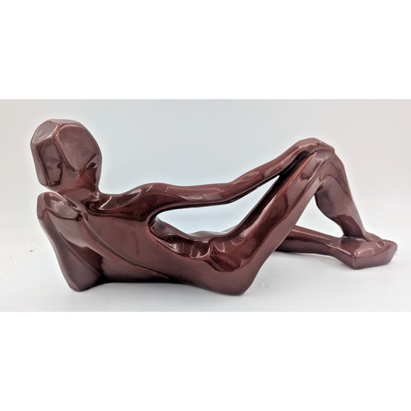 Vintage MCM 1976 Jaru Pottery Cubist Nude Woman Sculpture - Picture 7 of 12